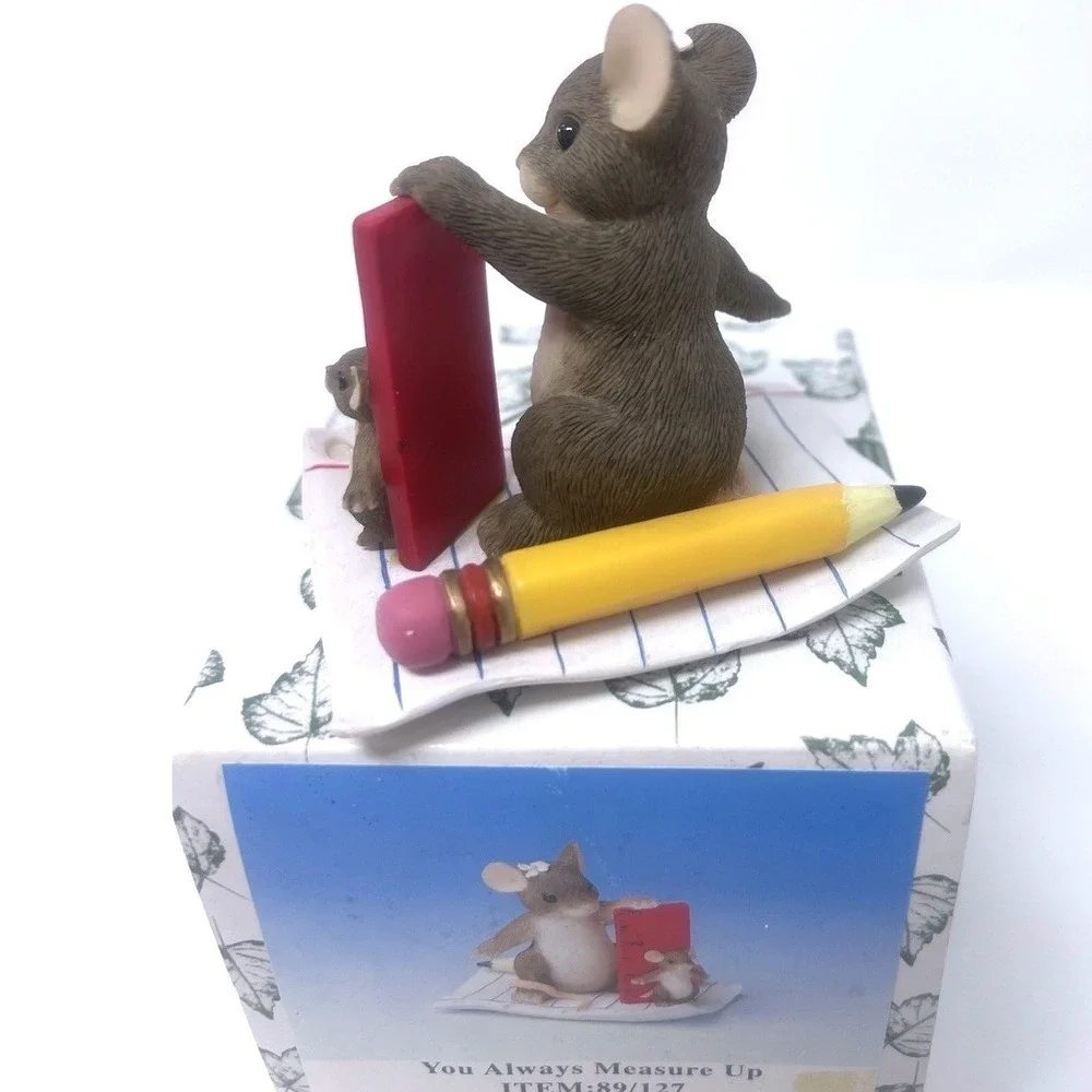 Charming Tails You Always Measure Up 89/127 Fitz Floyd Dean Griff Mouse Box